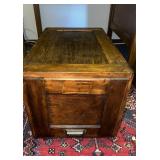 Antiques single drawer file cabinet, on caster