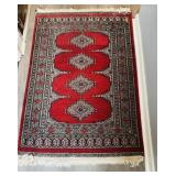 Vintage Bokhara small med carpet rug, full tied