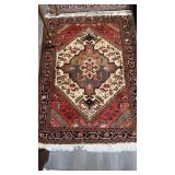 Antique carpet rug with a nice central Diamond