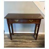 Chippendale designed side sofa table, H stretcher