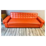 MCM 1950s orange sofa couch , great mid-century