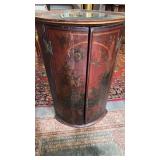Antique corner cupboard, with two rounded doors