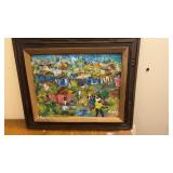Original Oil Painting on canvas signed figures