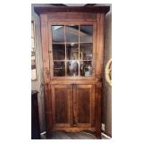 Antique corner cupboard, storage cabinet
