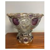 Vintage  moon and star Punchbowl, and matching