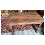 Antique library console  table intricately carved