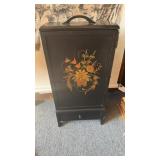 Vintage two door, one drawer, sewing cabinet,