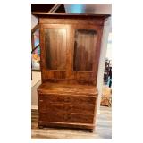 Antique 1840s secretary desk, base section with