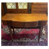 Antique, five leg table, side extension, drop