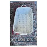 Extra large oaks splint basket, painted white,