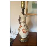 Antique fine, porcelain vase, table lamp, looks