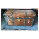 Antique, Jenny Lynn steamer trunk, with the