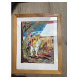 Framed print signed and numbered, 9 of 80 ,