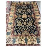 Vintage Oriental or Mughal floral carpet rug