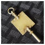 14K Gold Pocketwatch Key - Dated 'Feb. 25th, 1856'
