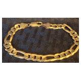 Vintage 10K Yellow Gold 8' Flat Link Bracelet -20g