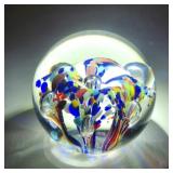 Vintage 'Zimmerman' Art Glass Paperweight