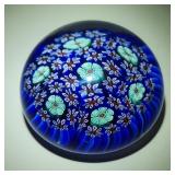 Millifiori Art Glass Paperweight - 2 3/16' Diam.