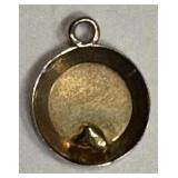 10K gold charm ï¿½panning for gold w/ a small nugget