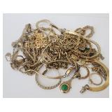 363 grams of Vintage Gold Fiiled / Plated Jewelry
