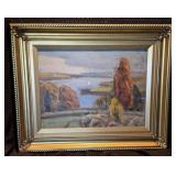 Original 'F.A. Barney' Oil Painting - Skaneateles?