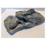 Hand Carved Stone Sculpture - 2 Salamanders