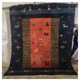 Fine Hand Made Oriental Rug with Tribal Design
