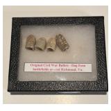 Four (4) Original Civil War Bullets