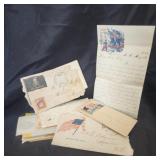 Group of 17 Civil War Letters & Patriotic Covers
