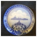 Antique 'Royal Copenhagen' Coastal Defense Plate