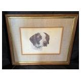 Original Louis Frisino Portrait of a Spaniel