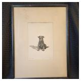 Original Marguerite Kirmse Signed Etching - So Bad