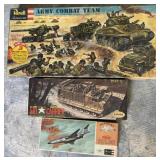 3 Models-Army Combat Team, Carrier& F-101A