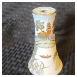 Antique Nippon Decorated Porcelain Hatpin Holder