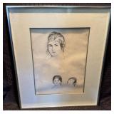 Vintage Framed Art Print after 'Renoir'
