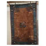 Antique Chinese Oriental Rug 93"  by 61"
