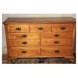 Vintage Link Taylor Chippendale 9 Drawer Chest