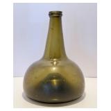 Antique 17th / 18th Century Glass Onion Bottle