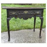 19th Century George II Stlye Carved Oak Lowboy