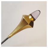Antique 10K Gold & Amethyst Hexagon Hatpin