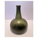 Antique 17th / 18th Century Glass Onion Bottle