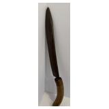 Antique Knife Marked 'Haskell' w/ Stag Handle