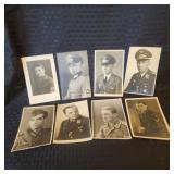Group of 8 WWII German Photo. Portrait Postcards