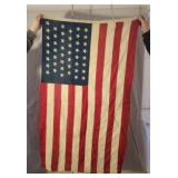 Antique 46 Star United States Flag - 33' by 57'