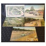 5 Vintage Indianapolis Speedway Postcards