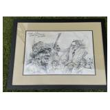 Original Larry Johnson Pen & Ink - Lombardi