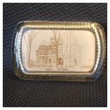 Antique Auburn, NY Picture Paperweight