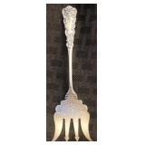 Antique Sterling Sweet Meat Fork w/ Brite-Cut Dec.