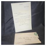 William McKinley Republican Candidate Letter