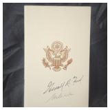 Gerald R. Ford & Malcolm Wilson Live Autographs